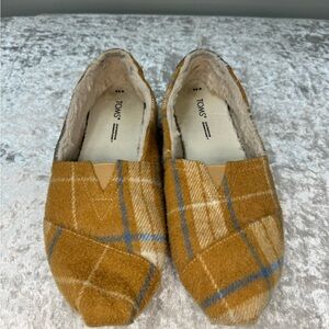 TOMS Women's Alpargata Cotton Canvas” Loafer Flat, Golden , 9.5